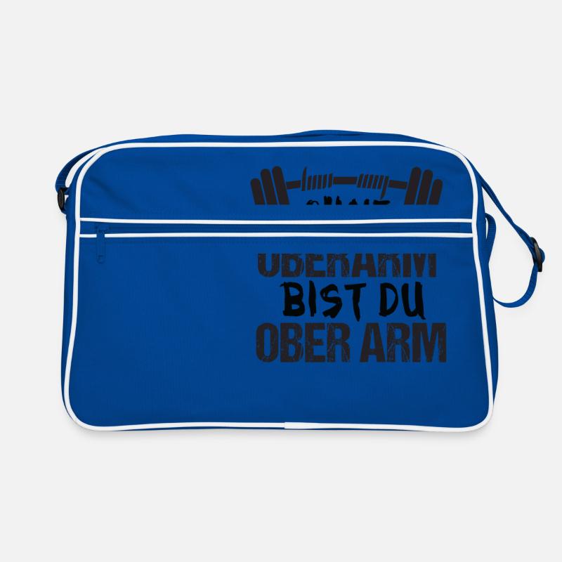 DESIGN 2 - Retro Tasche - Blau/Weiß