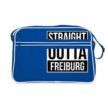 Straight Outta Freiburg - Retro Bag - blue/white - Front