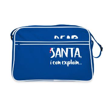 Christmas Dear Santa i can explain - Sac Retro - bleu/blanc - Devant