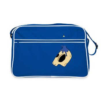 cadeau bougie bougie crâne crâne - Sac Retro - bleu/blanc - Devant