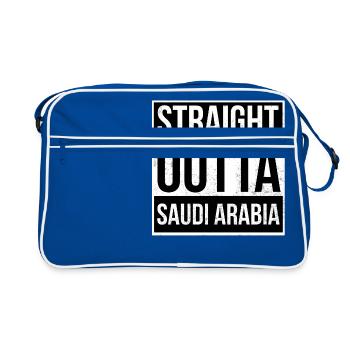 Straight Outta Arabie Saoudite! | meilleur pays - Sac Retro - bleu/blanc - Devant
