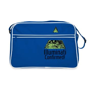 Illuminati Confirmed funny gift - Retro Bag - blue/white - Front