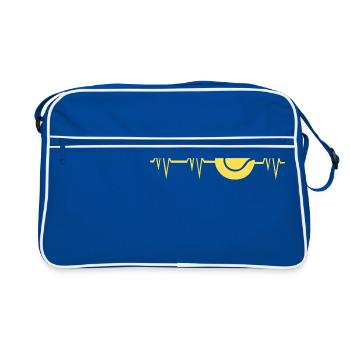 impulsion de tennis - Sac Retro - bleu/blanc - Devant