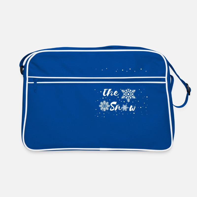 sentir la neige - Sac Retro - bleu/blanc