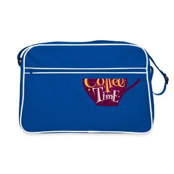 Coffee time - Retro Bag - blue/white - Front