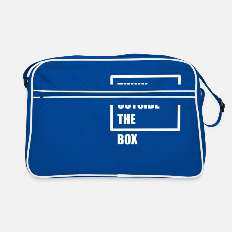 Think outside the box - Anders denken Retro Tasche