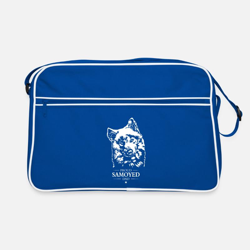 Proud Samoyed Dad Dog Dogs Samoyed Wilsigns Retro Bag