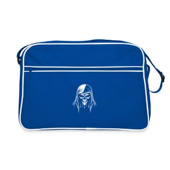 Grim Reaper Head - Retro Bag - blue/white - Front