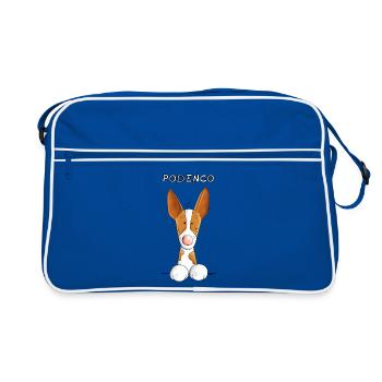 Chien de garenne des Canaries - Sac Retro - bleu/blanc - Devant