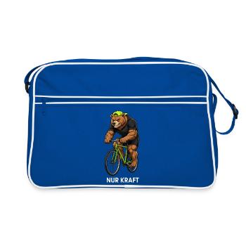 Cycliste Vélo de route Vélo de montagne Vélo Cool Bear - Sac Retro - bleu/blanc - Devant