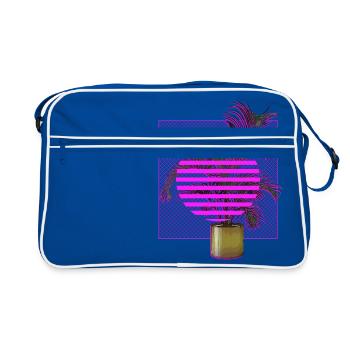 Vaporwave Plant - Sac Retro - bleu/blanc - Devant