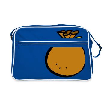 Bag Bag Bag Bag Gift Money Idea - Retro Bag - blue/white - Front