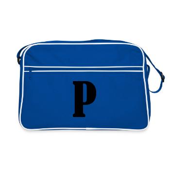 P - Sac Retro - bleu/blanc - Devant
