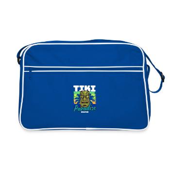 Tiki Paradise Tiki Bar Hawaii Sommer - Retro Tasche - Blau/Weiß - Vorne