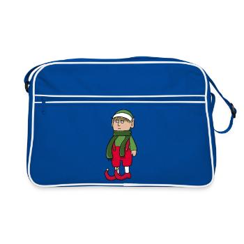 Ready for Christmas - Retro Bag - blue/white - Front