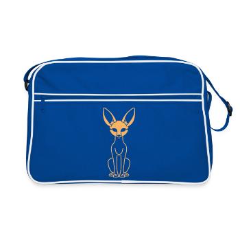 fennec - Sac Retro - bleu/blanc - Devant