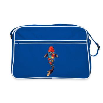 Calme comme une carpe koï - Sac Retro - bleu/blanc - Devant