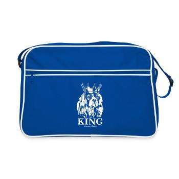Cavalier King Charles Épagneul King Dogs Wilsigns - Sac Retro - bleu/blanc - Devant