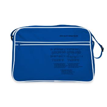 silent Night - Retro Bag - blue/white - Front