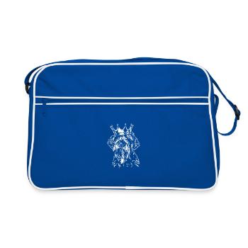 KORTHALS GRIFFON Chien chien chien Wilsigns - Sac Retro - bleu/blanc - Devant