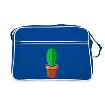 cactus - Retro Bag - blue/white - Front