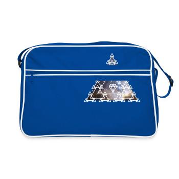 Illuminati Pyramide oeil univers Alien Nerd pc - Sac Retro - bleu/blanc - Devant