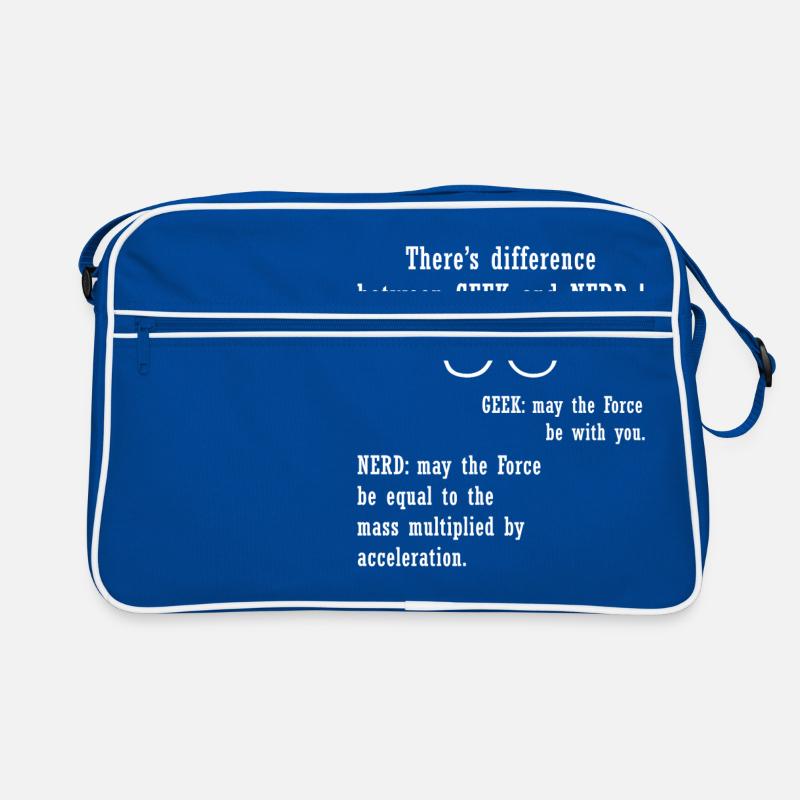 There's difference between GEEK and NERD Retro Tasche
