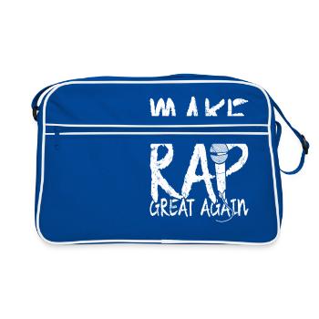 FAIRE RAP ENCORE GRANDE - Sac Retro - bleu/blanc - Devant