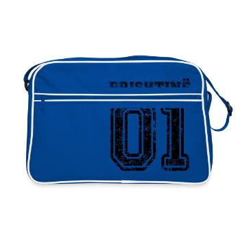 Prishtine 01, Pristina 01 Albanais du Kosovo cadeau - Sac Retro - bleu/blanc - Devant