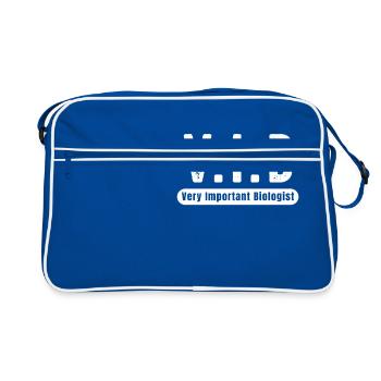 VIP biologist gift biologist - Retro Bag - blue/white - Front