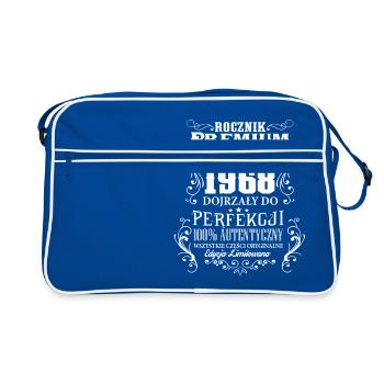 1968 50 Rocznik Premium urodziny prezent PL - Retro Tasche - Blau/Weiß - Vorne