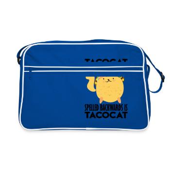 Tacocat Backward Tacocat Mexico Taco - Retro Bag - blue/white - Front