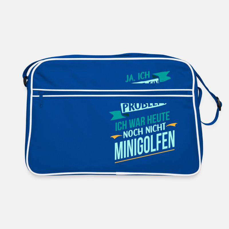 Minigolf Sport Problem ich liebe Geschenk Retro Tasche