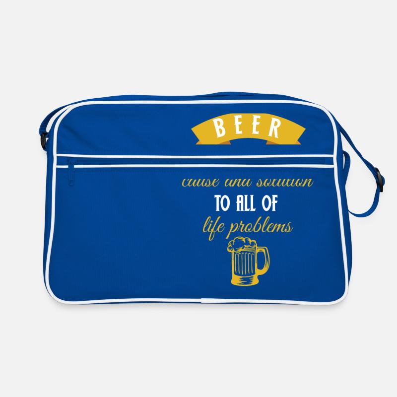 Bier - Biere - Biertrinker - Bierglas - Problem Retro Tasche