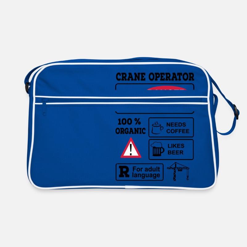 crane operator Retro Bag