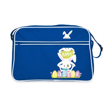 Heureux oriental - Sac Retro - bleu/blanc - Devant
