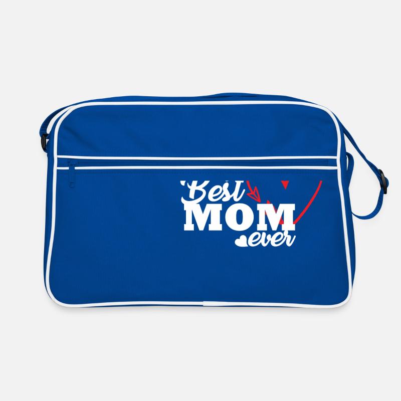 Beste Mama Muttertagsgeschenk - Retro Tasche - Blau/Weiß