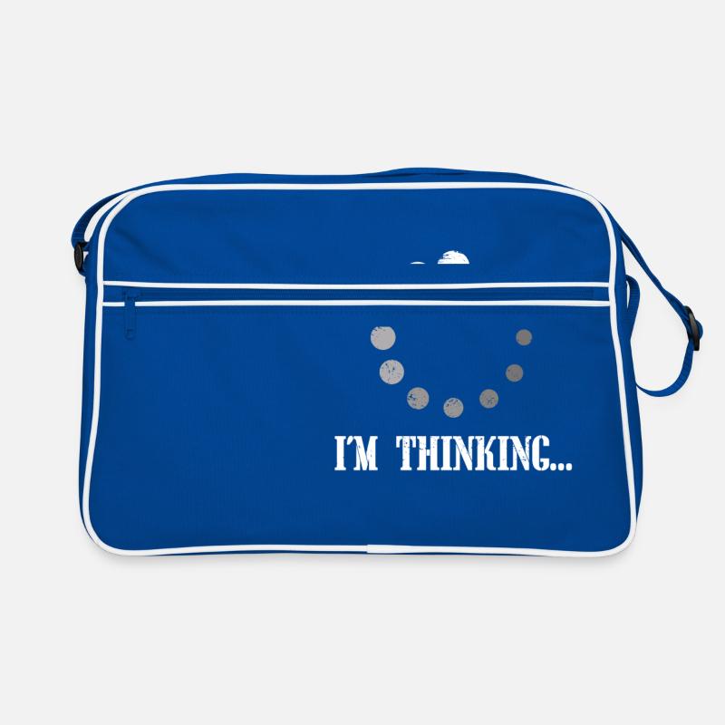 Ich denke nach. Computer Nerd Geek Geschenk Retro Tasche