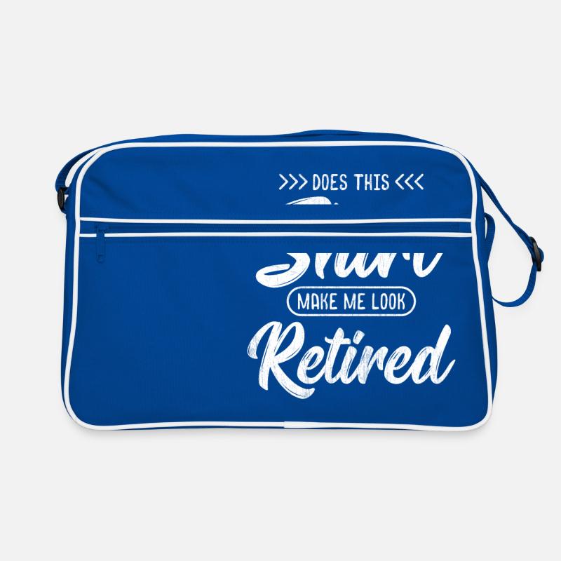 Rentner - Do I look retired? - Geschenk Retro Tasche