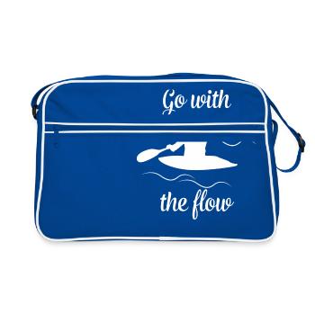 Kayak - canoë - kayak - pataugeoire - pagaie - Sac Retro - bleu/blanc - Devant