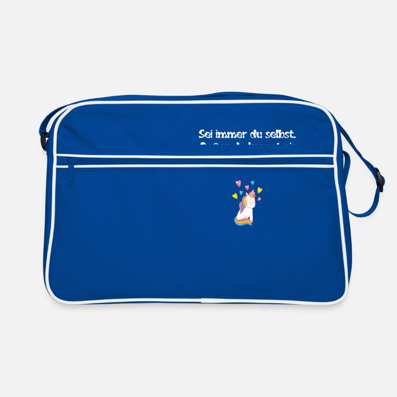 Sei ein Einhorn Retro Tasche