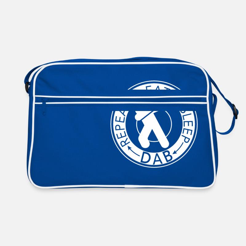Dabbing - Retro Tasche - Blau/Weiß