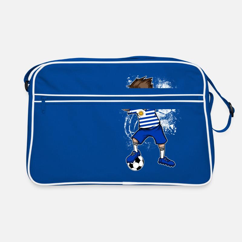 Uruguay Nationalmannschaft Dab Junge - Retro Tasche - Blau/Weiß