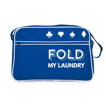 Poker - Poker - Jeu de cartes - Cartes - Cadeau - Sac Retro - bleu/blanc - Devant