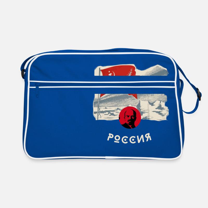 russie, lenin, drapeau, faucille, drapeau, moscou, russie Sac Retro