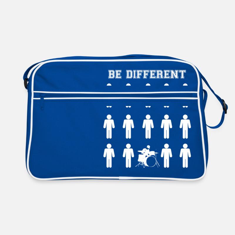 Drummer - Be Different - Drums - Geschenk - Lustig Retro Tasche