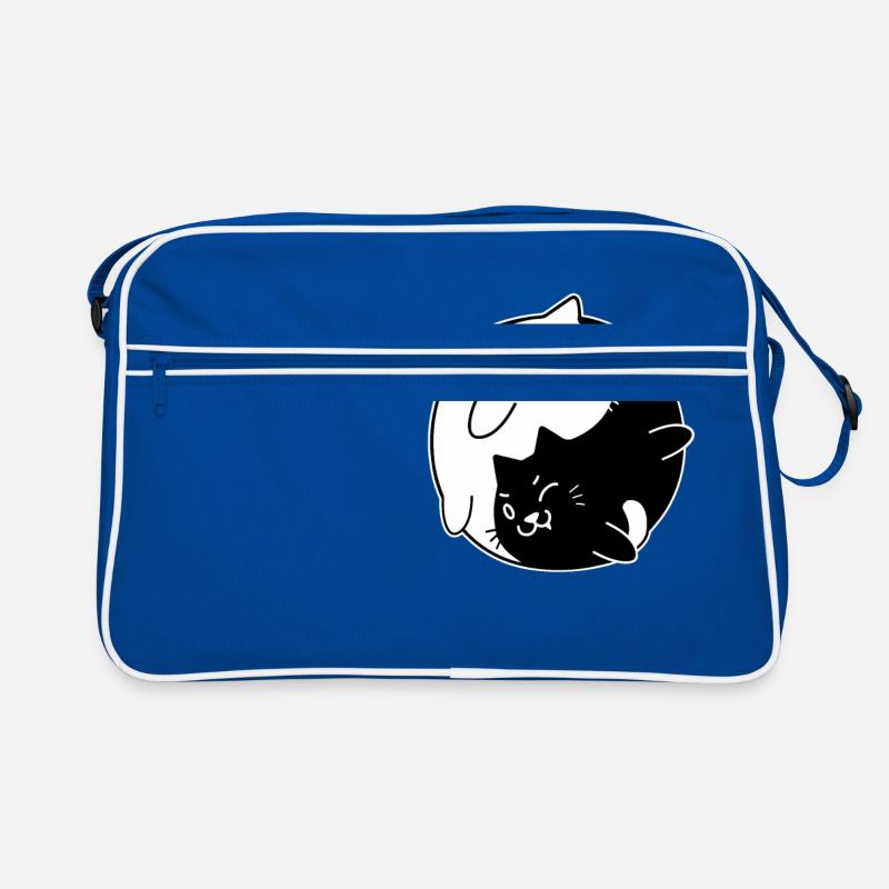 Yin Yang Cats Cute Tshirt for Cat Lovers Retro Bag