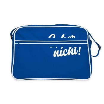Laber nicht! - Retro Tasche - Blau/Weiß - Vorne
