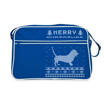 Édition tachetée de Noël moche - Sac Retro - bleu/blanc - Devant