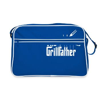 The Grillfather - Chemise à griller - Sac Retro - bleu/blanc - Devant